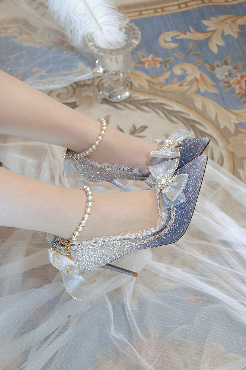 One Night - Wedding Lolita High Heels Shoes - Image 6
