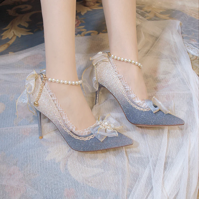 One Night - Wedding Lolita High Heels Shoes - Image 7