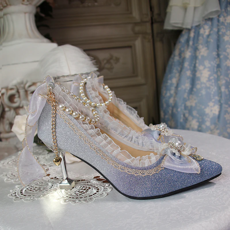 One Night - Wedding Lolita High Heels Shoes - Image 8