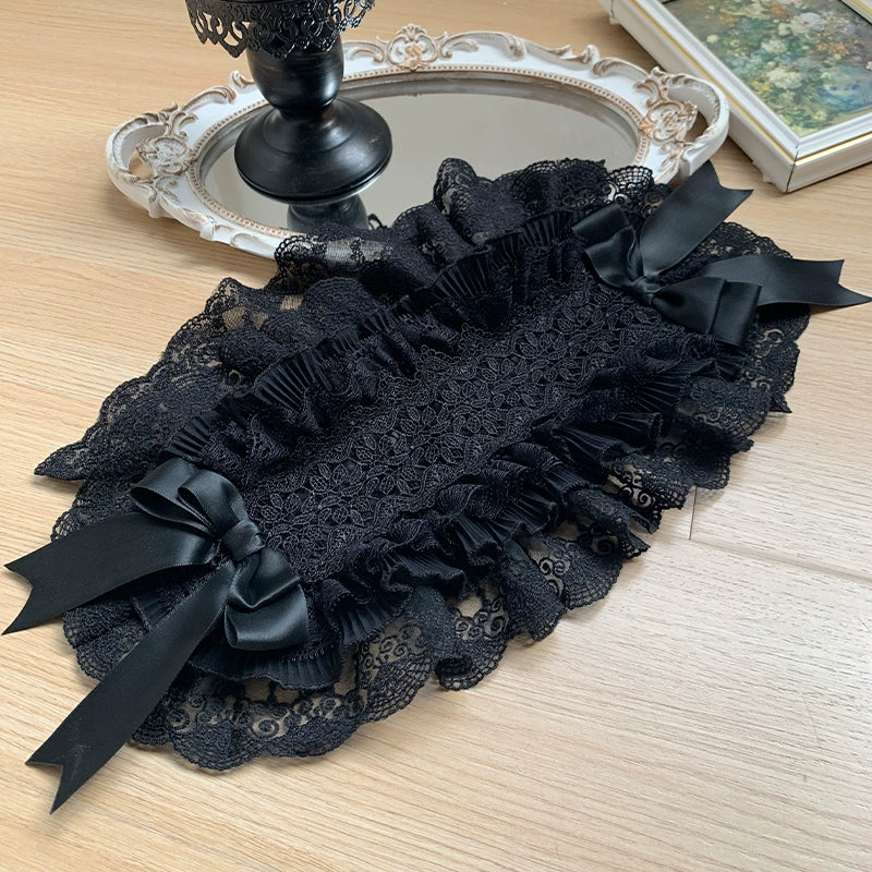With PUJI - Raven's Night Song - Oriental Aesthetics Gothic Lolita Dress Set - Image 68