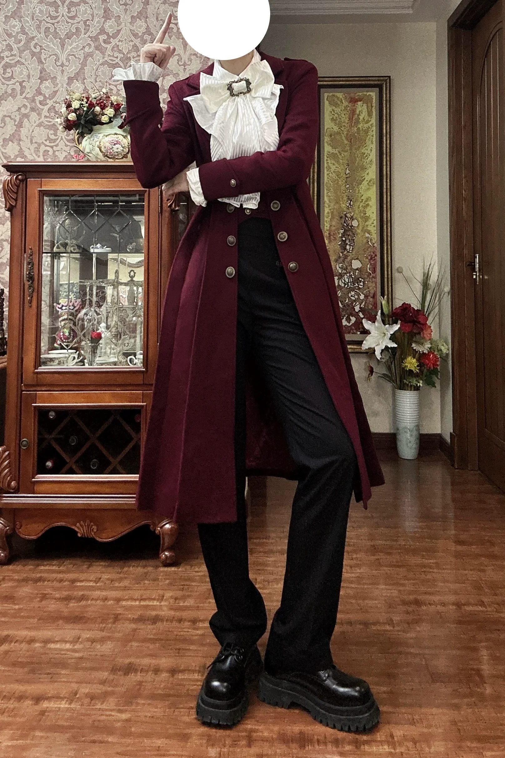 Gazing Galactic - Ouji Lolita Coat Winter Gothic Prince Wool Outwear - Image 11