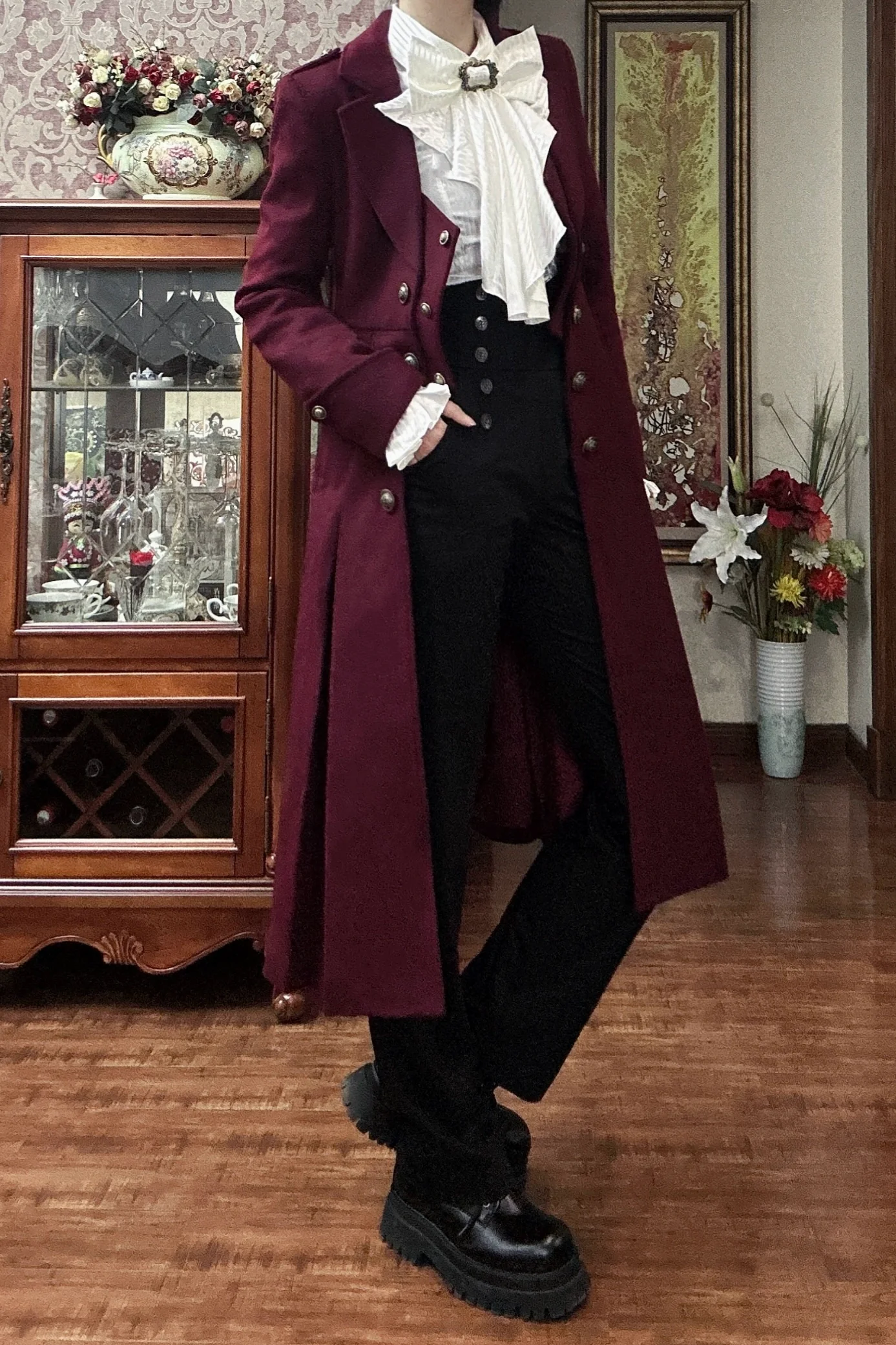 Gazing Galactic - Ouji Lolita Coat Winter Gothic Prince Wool Outwear - Image 12