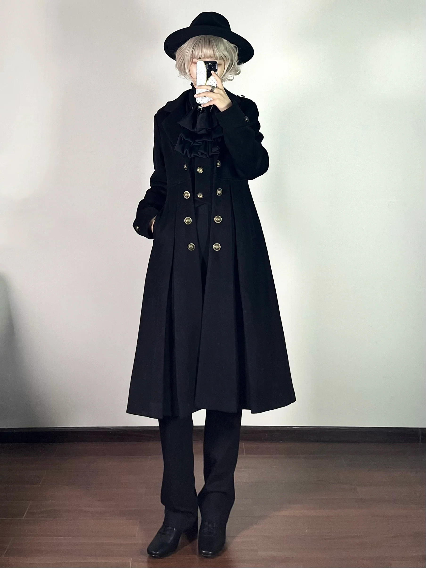 Gazing Galactic - Ouji Lolita Coat Winter Gothic Prince Wool Outwear - Image 14