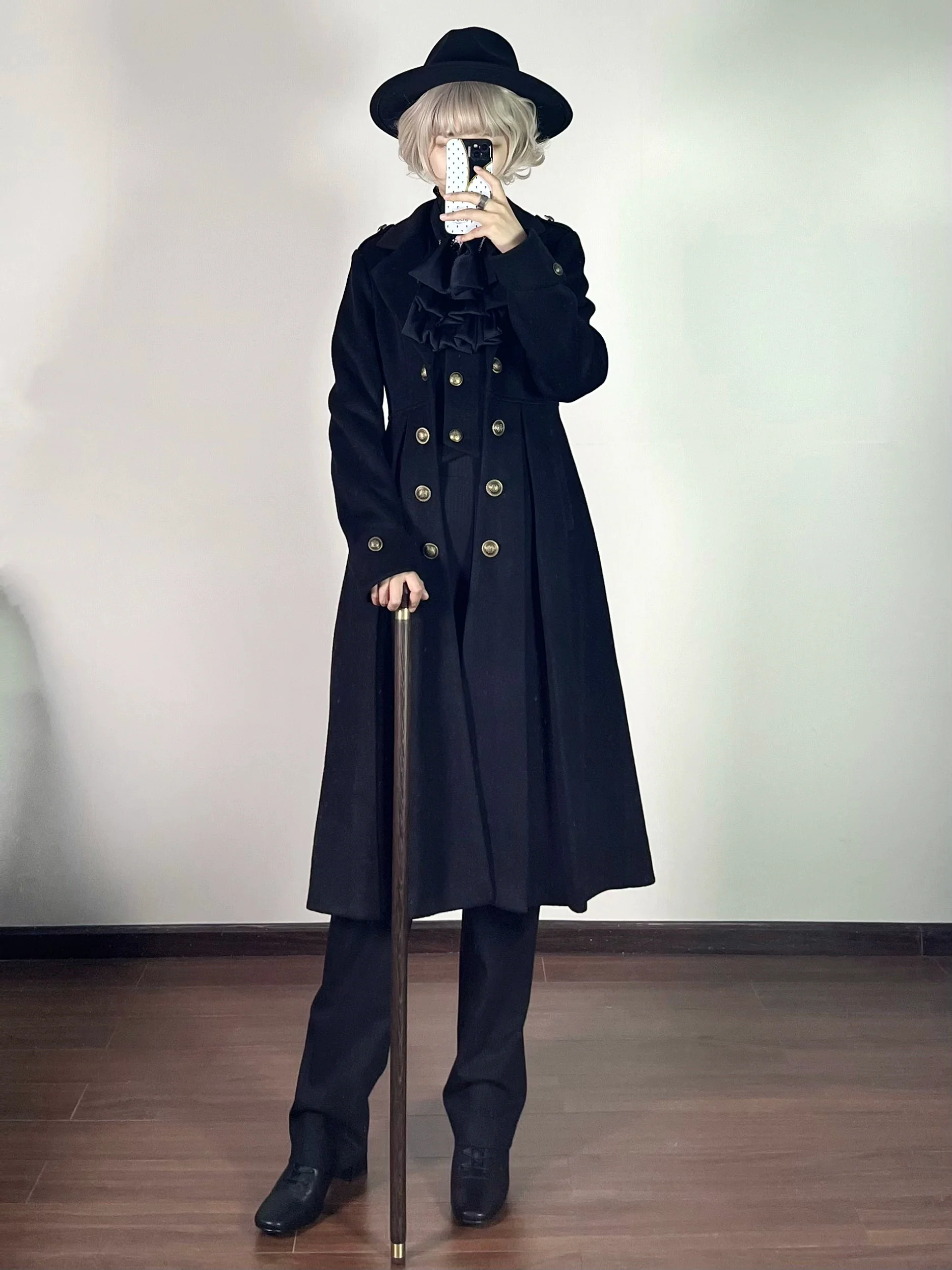 Gazing Galactic - Ouji Lolita Coat Winter Gothic Prince Wool Outwear - Image 15