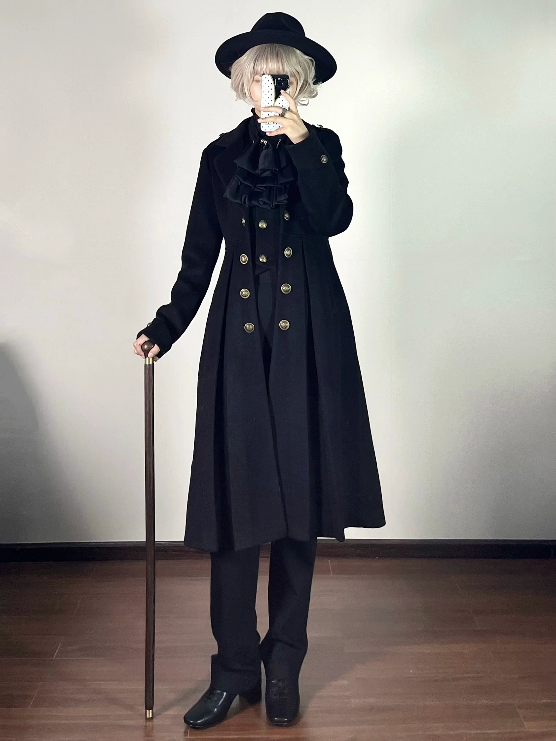Gazing Galactic - Ouji Lolita Coat Winter Gothic Prince Wool Outwear - Image 16