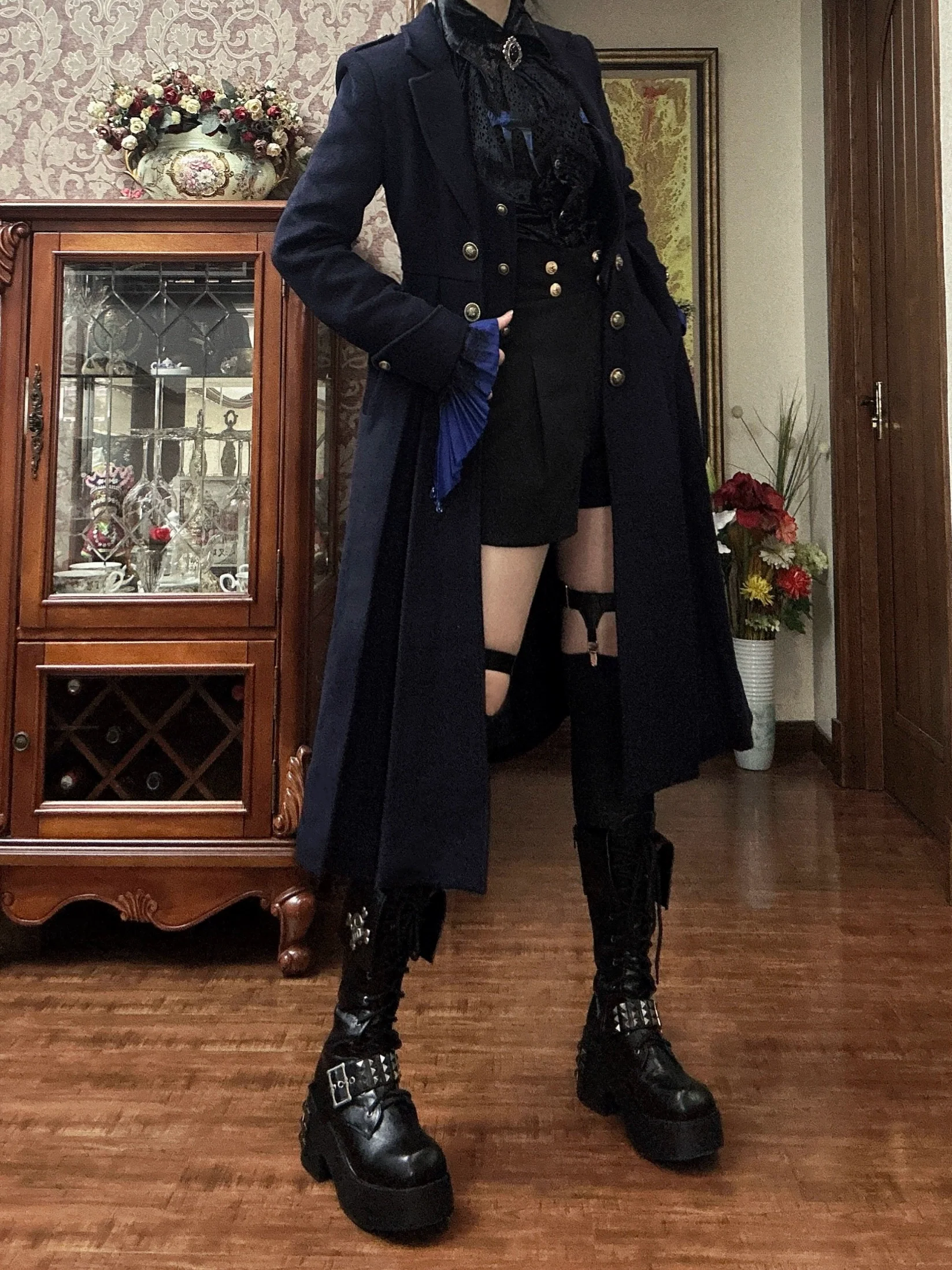 Gazing Galactic - Ouji Lolita Coat Winter Gothic Prince Wool Outwear - Image 5