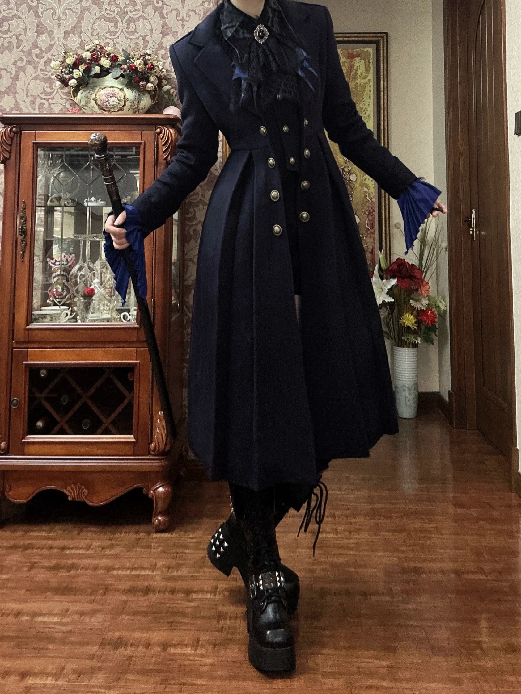 Gazing Galactic - Ouji Lolita Coat Winter Gothic Prince Wool Outwear - Image 6