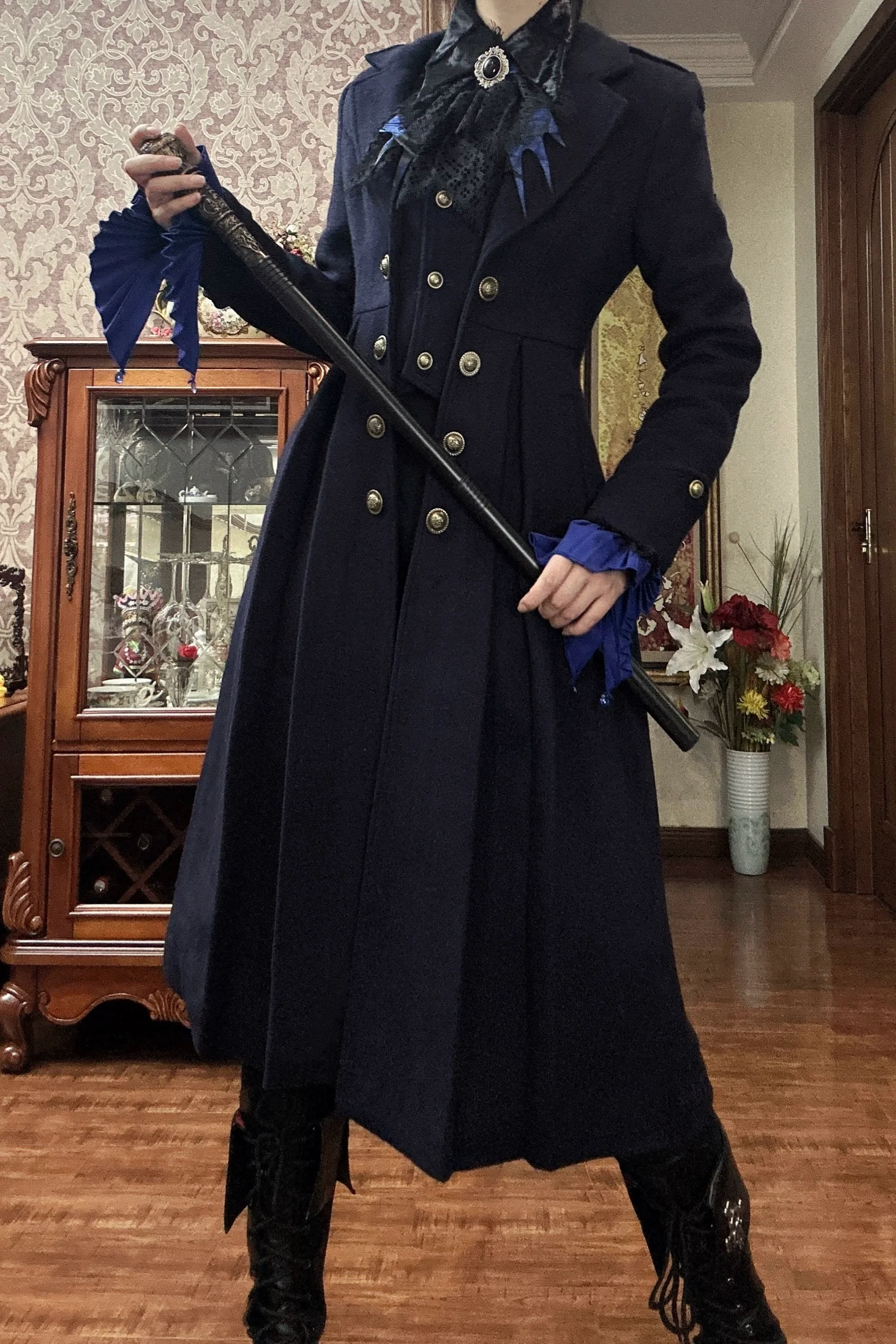 Gazing Galactic - Ouji Lolita Coat Winter Gothic Prince Wool Outwear - Image 8