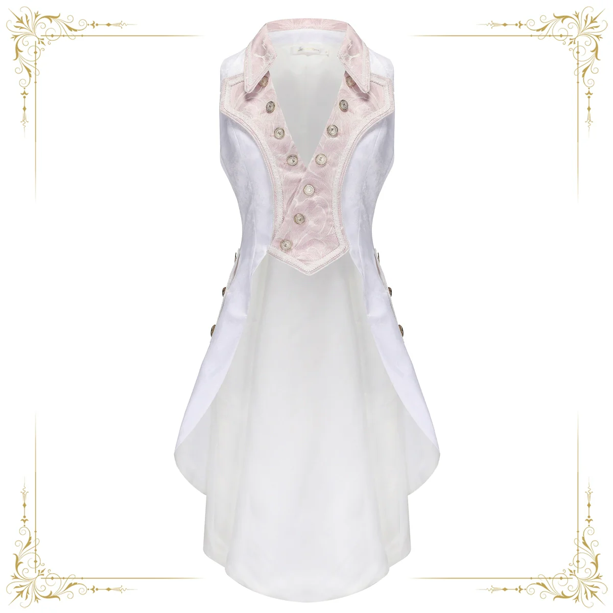 Night of Swordsmanship - Ouji Lolita Long Coat Male Lolita Sleeveless Coat - Image 12