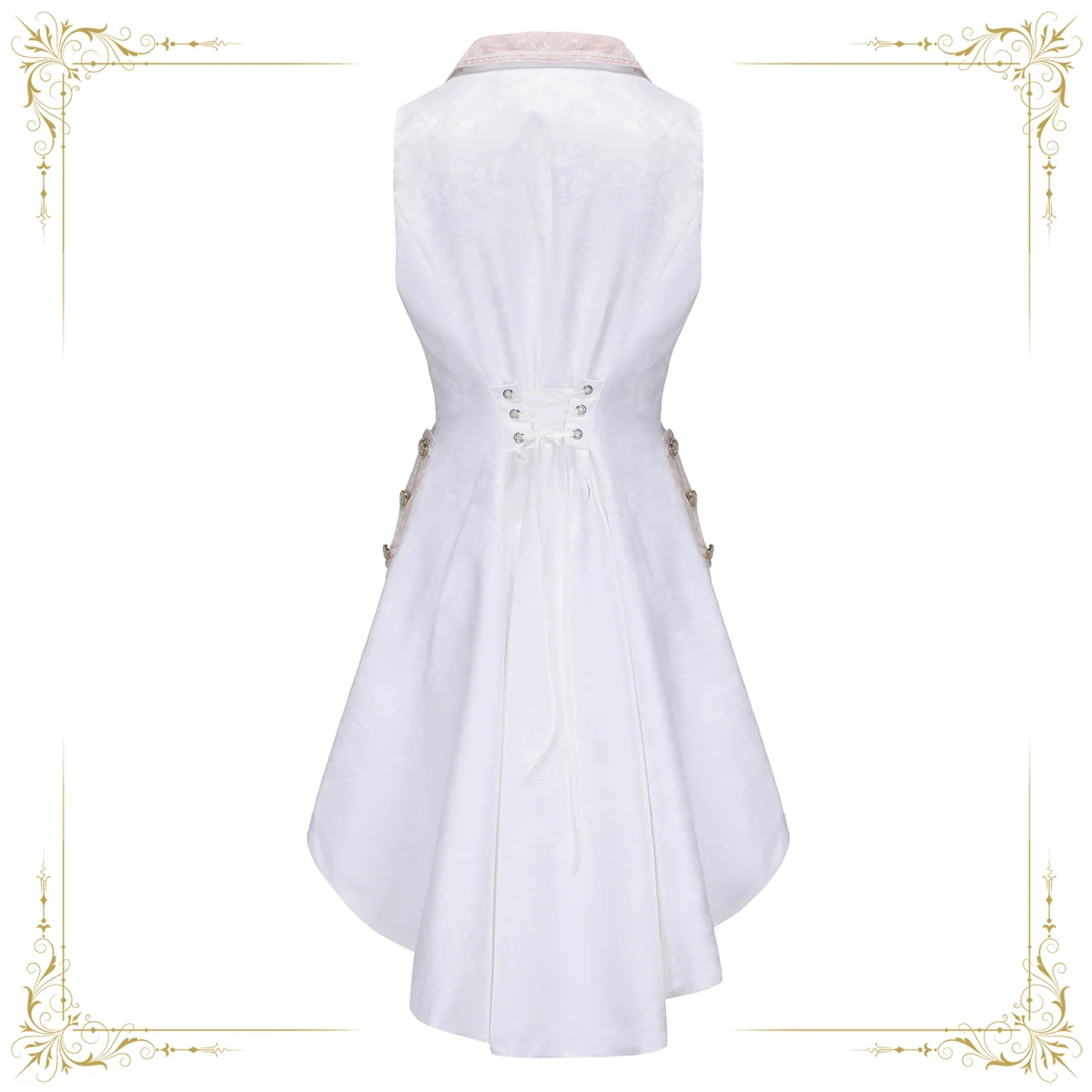 Night of Swordsmanship - Ouji Lolita Long Coat Male Lolita Sleeveless Coat - Image 13