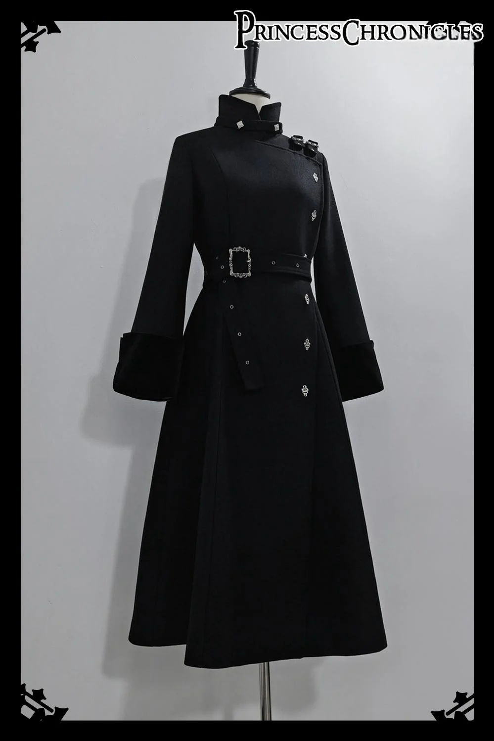 Breakwave - Ouji Lolita Overcoat Retro Single-Breasted Handsome Coat - Image 6