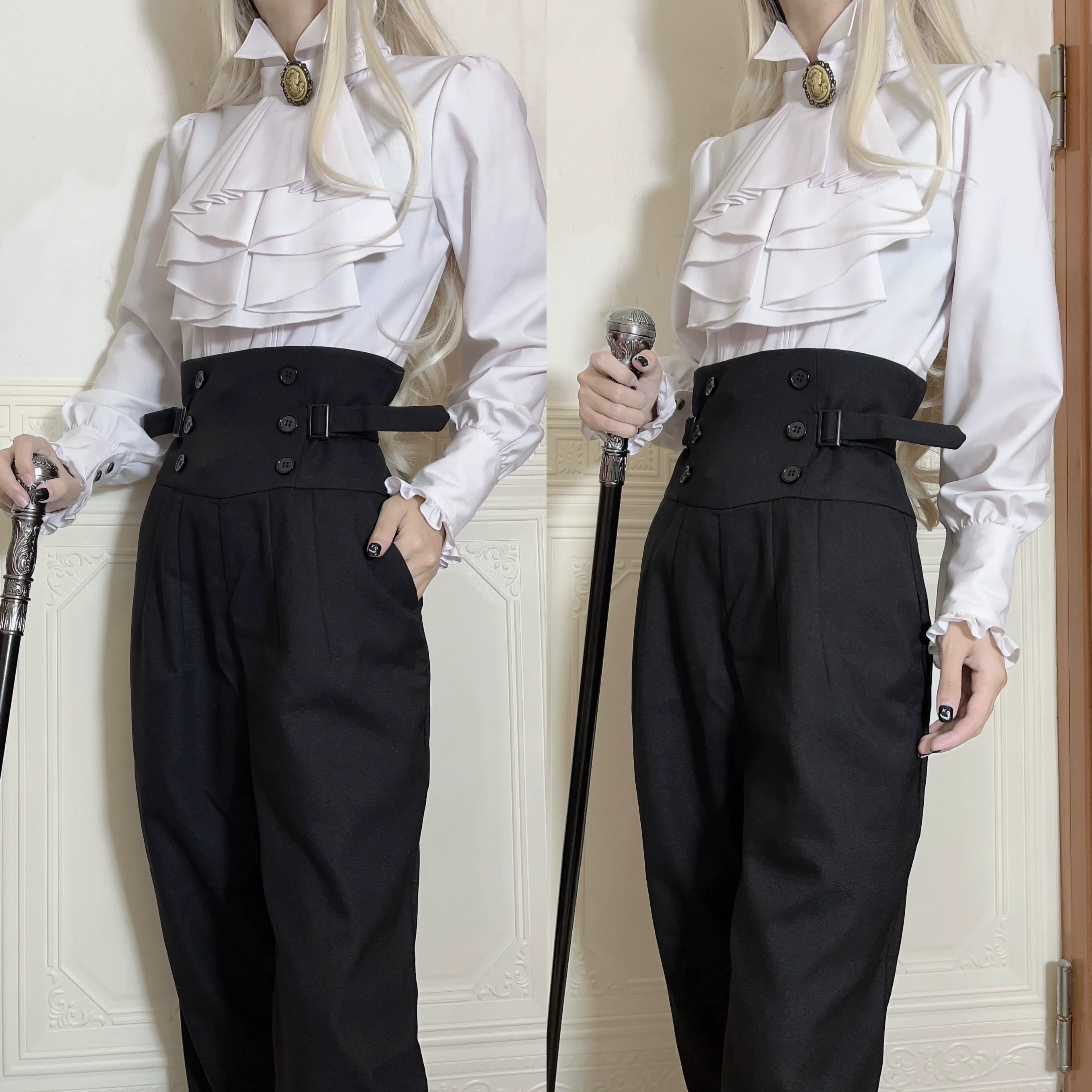 Raycey - Ouji Lolita Pants, Prince Lolita Trousers - Image 7