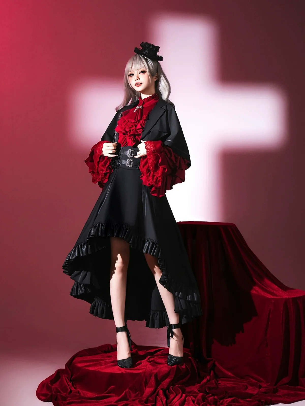 Night & Day Sonata - Ouji Lolita Princess Sleeve Shirt & Pants Set - Image 26