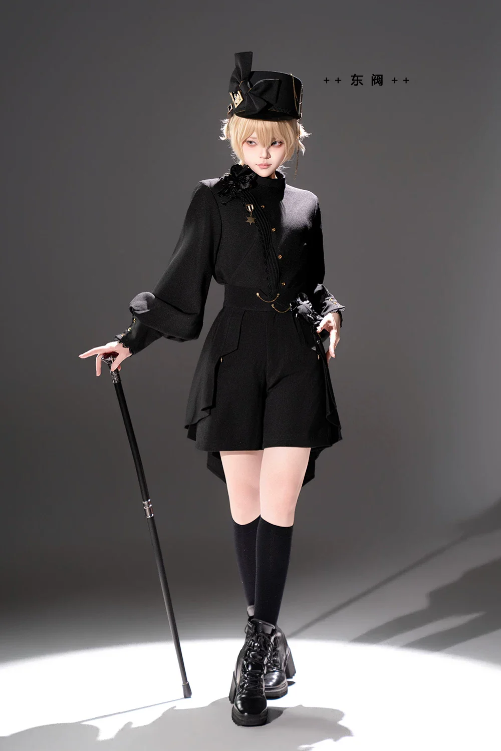 Rose's Will - Ouji Lolita Shirt, High-Low Hem Shorts - Image 6