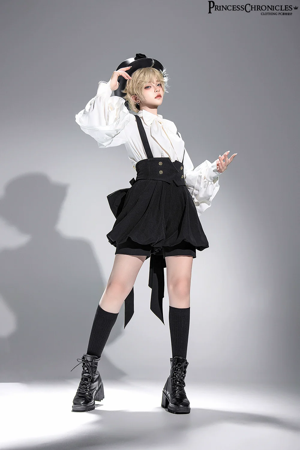 Doll - Retro Ouji Lolita Shirt Outfit - Image 4