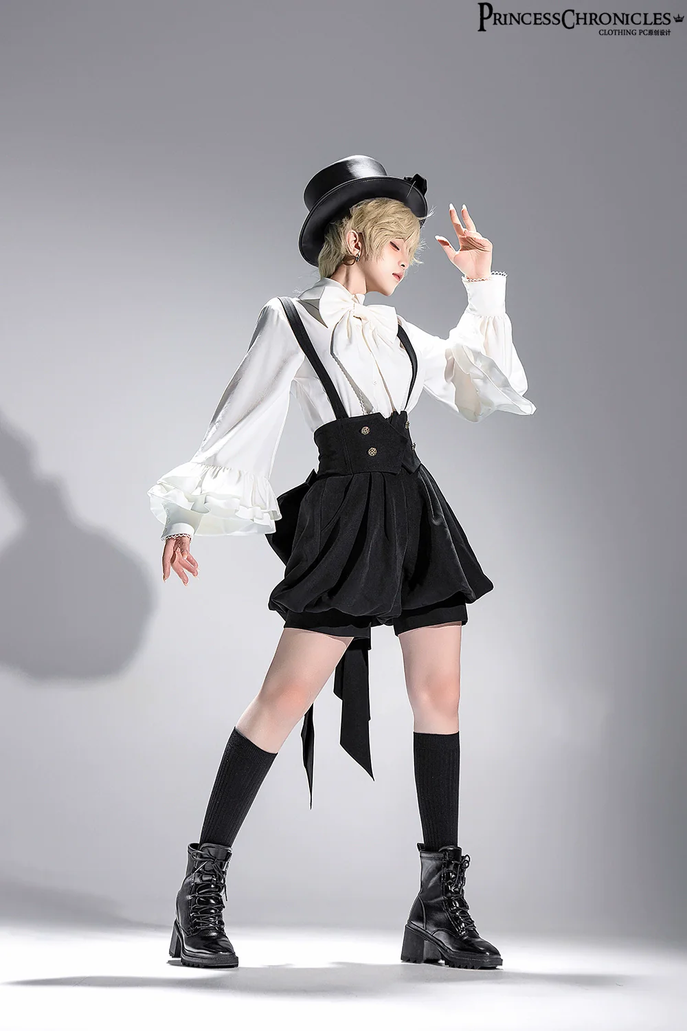 Doll - Retro Ouji Lolita Shirt Outfit - Image 5