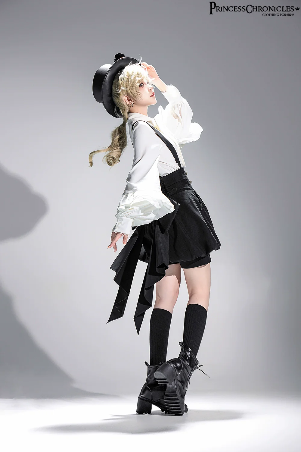 Doll - Retro Ouji Lolita Shirt Outfit - Image 6