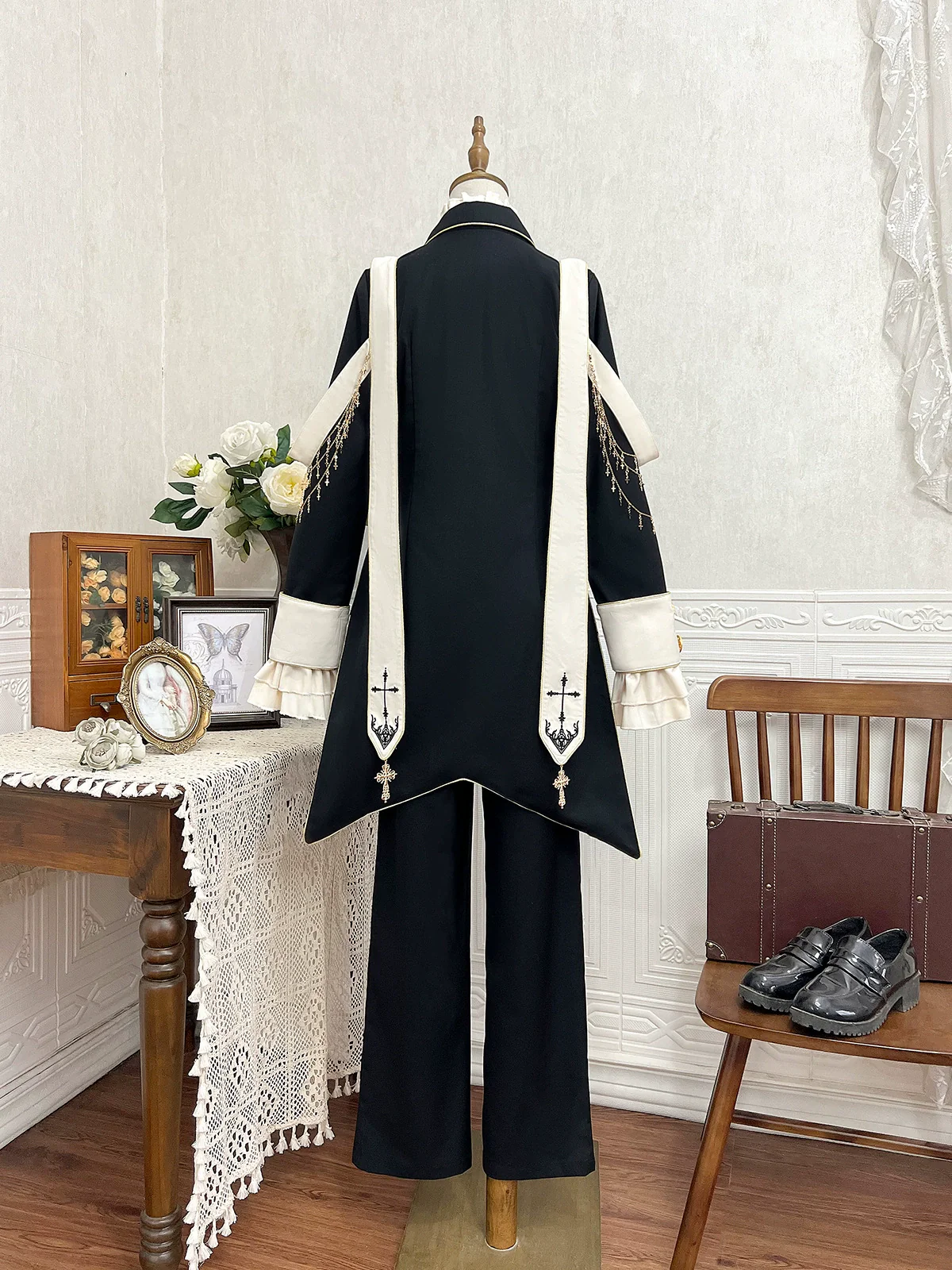 Ouji Lolita Shirt Suit Gothic Lolita Pants Set - Image 11