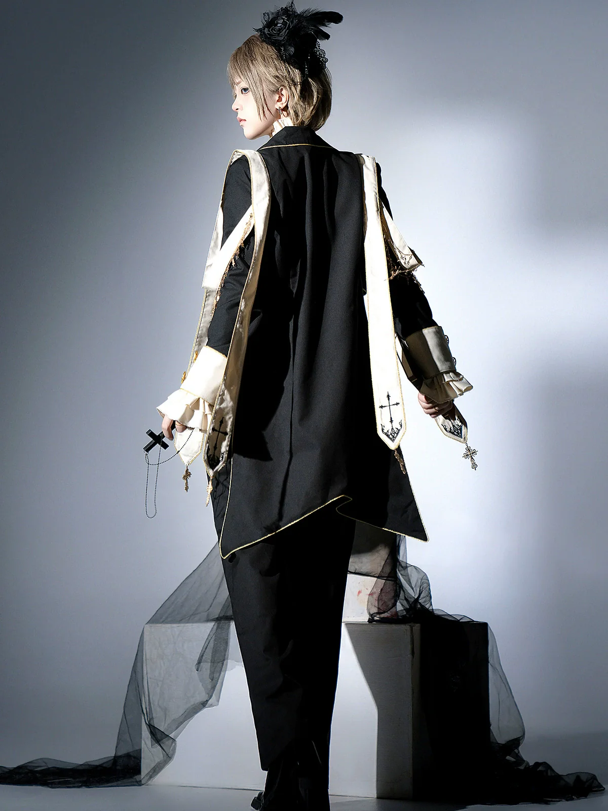 Ouji Lolita Shirt Suit Gothic Lolita Pants Set - Image 9