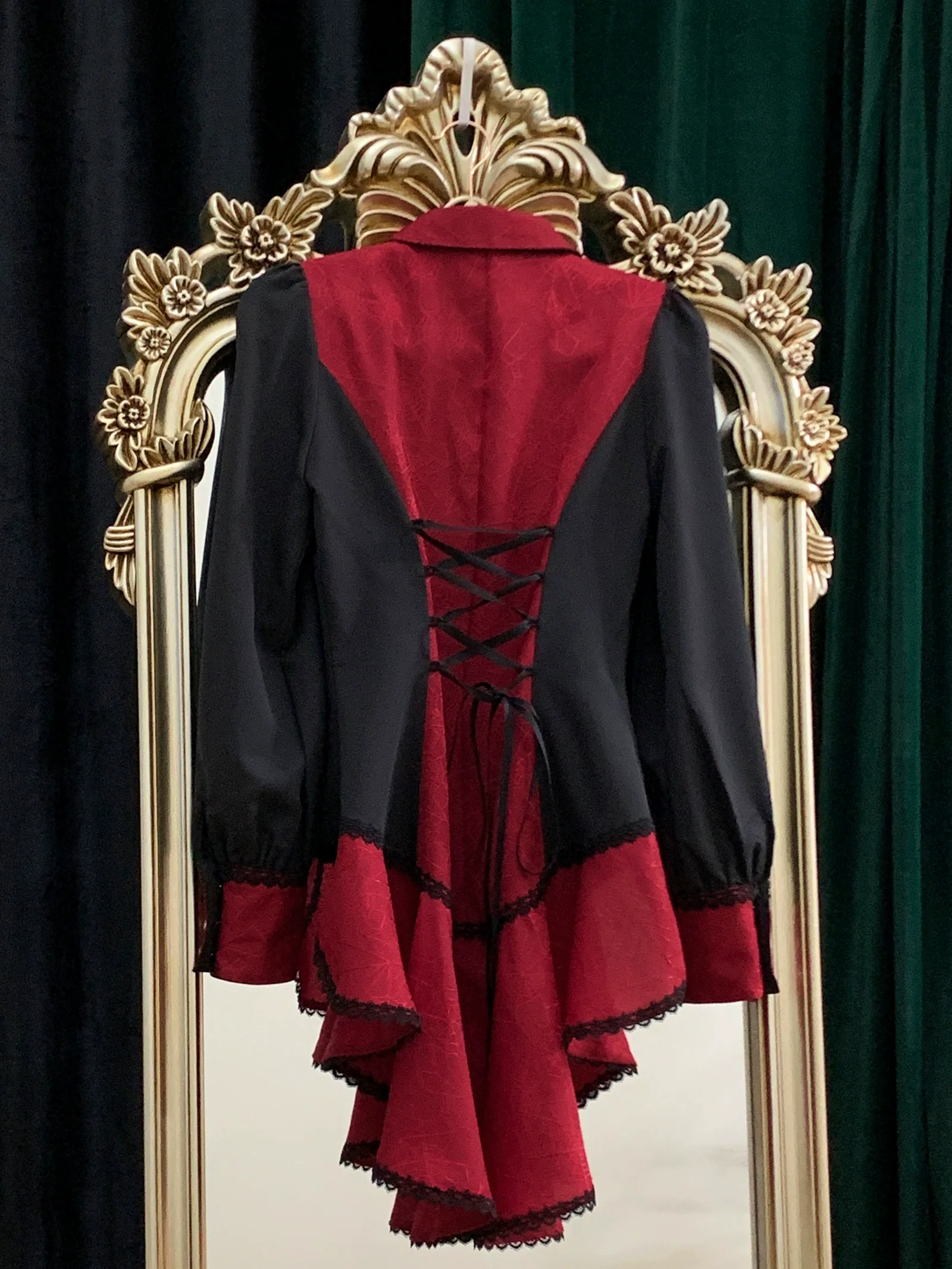 Cold Rice - Ouji Lolita Shirt With Spiderweb Pattern in Several Versions - Image 39