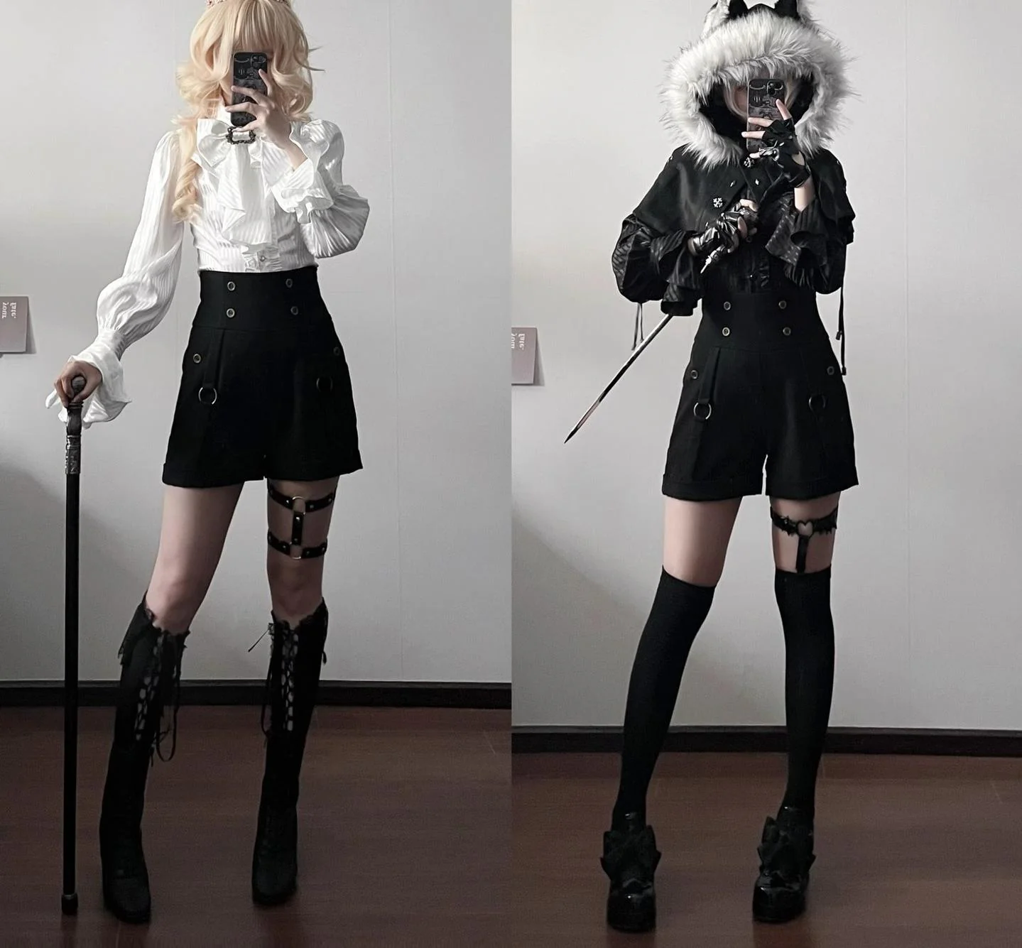 Gazing Galactic - Ouji Lolita Hight Waist Shorts - Image 11