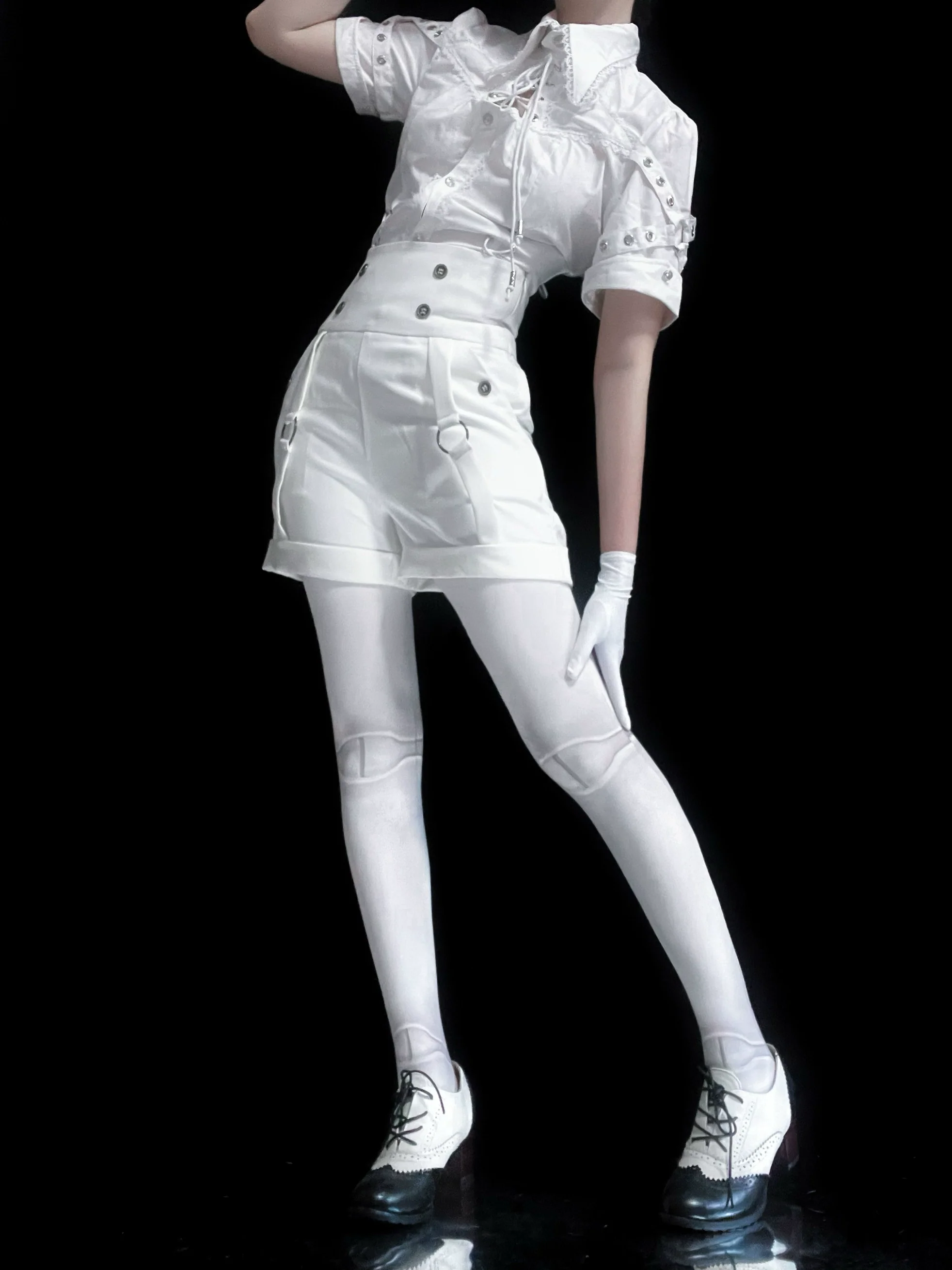 Gazing Galactic - Ouji Lolita Hight Waist Shorts - Image 20
