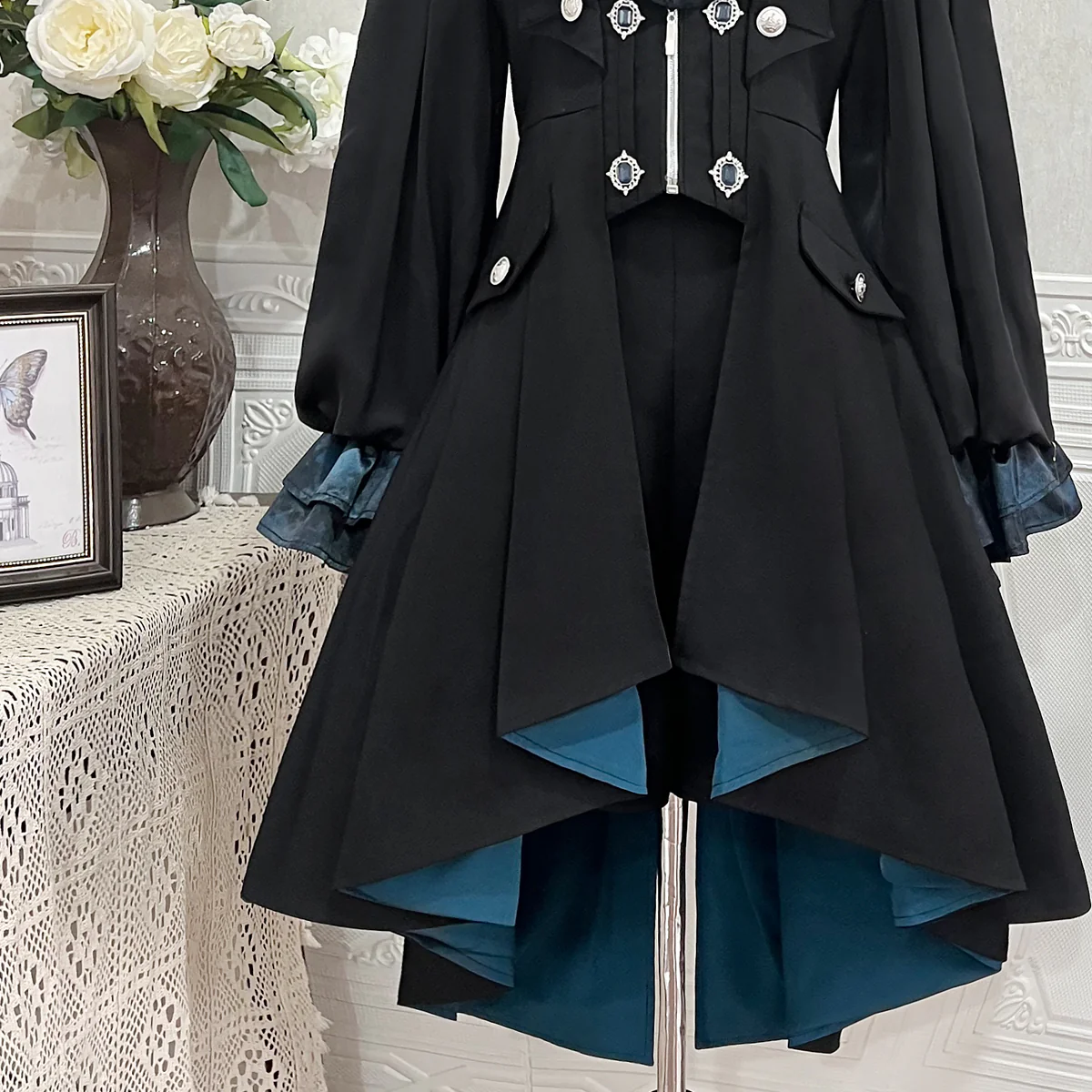 Mystique Melody - Ouji Lolita Shorts, Prince Long Vest - Image 13