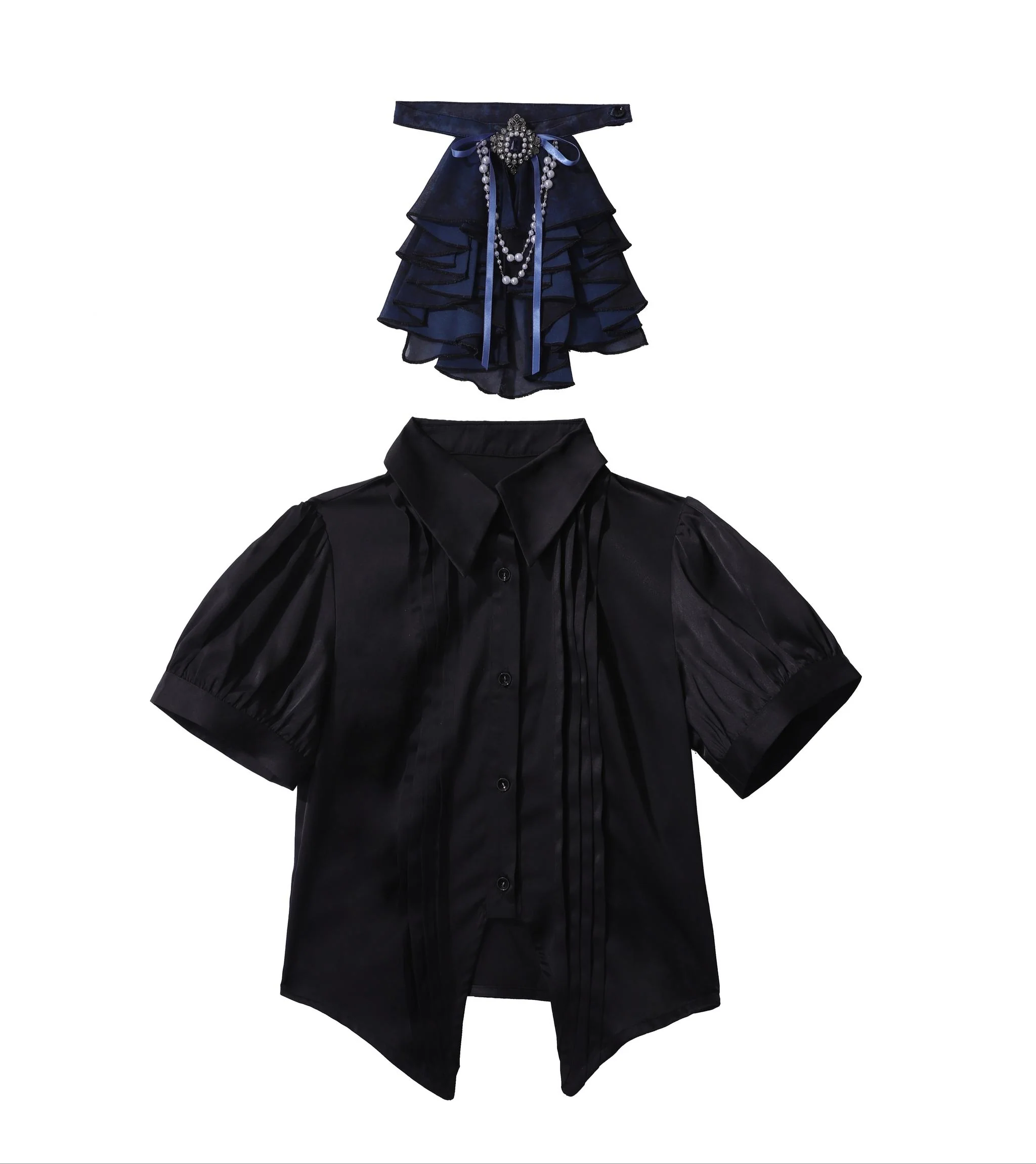 Mystique Melody - Ouji Lolita Shorts, Prince Long Vest - Image 18