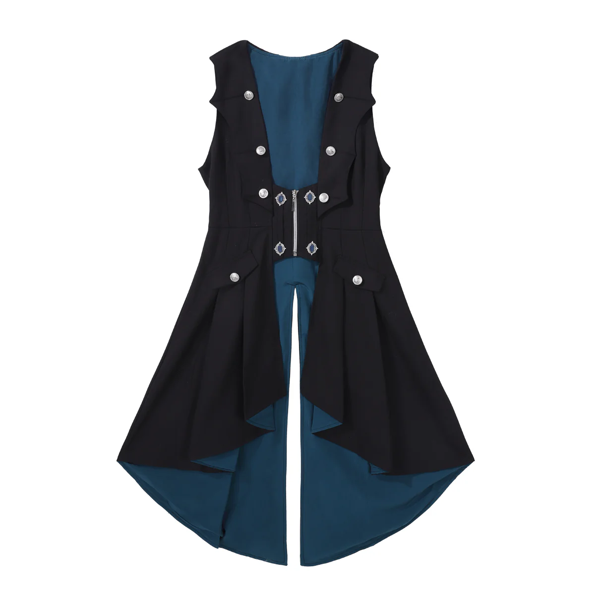 Mystique Melody - Ouji Lolita Shorts, Prince Long Vest - Image 21