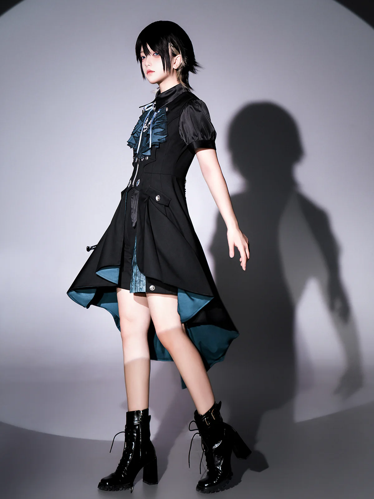 Mystique Melody - Ouji Lolita Shorts, Prince Long Vest - Image 5