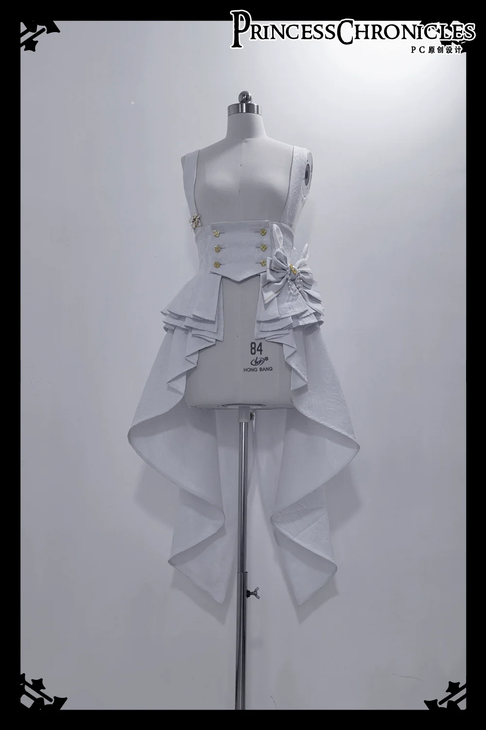 Rabbit Theater White Moonlight - Ouji Lolita Shorts Set, Rabbit Hat - Image 23