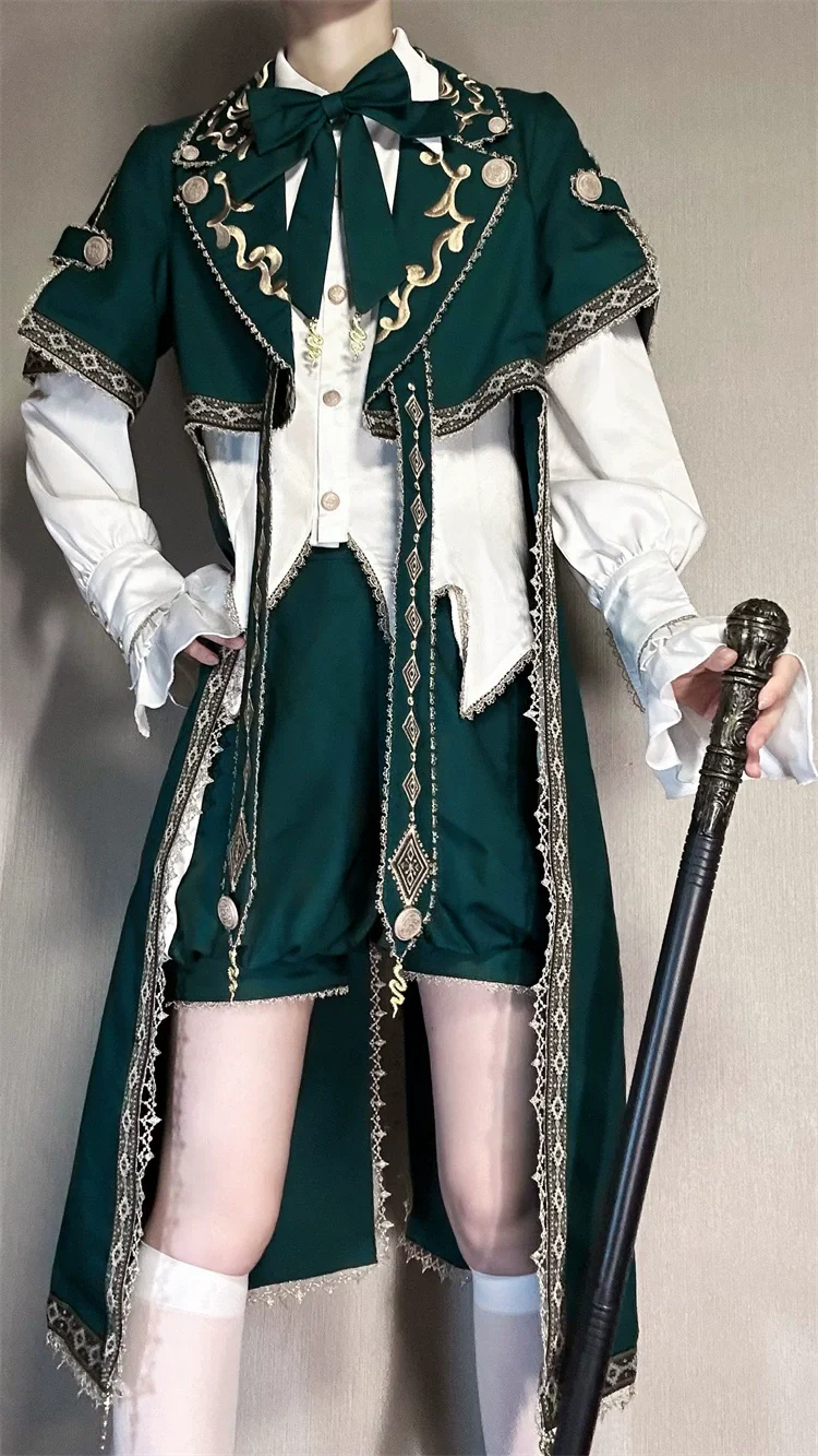 Divine Envoy - Ouji Lolita Shorts Suit Military Lolita Coat and Shirt - Image 15