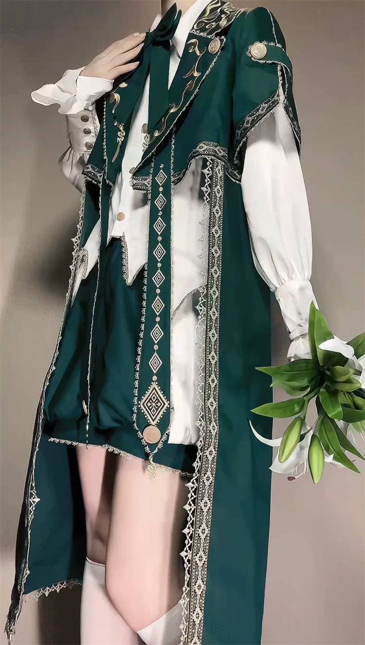 Divine Envoy - Ouji Lolita Shorts Suit Military Lolita Coat and Shirt - Image 18
