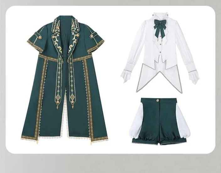 Divine Envoy - Ouji Lolita Shorts Suit Military Lolita Coat and Shirt - Image 21