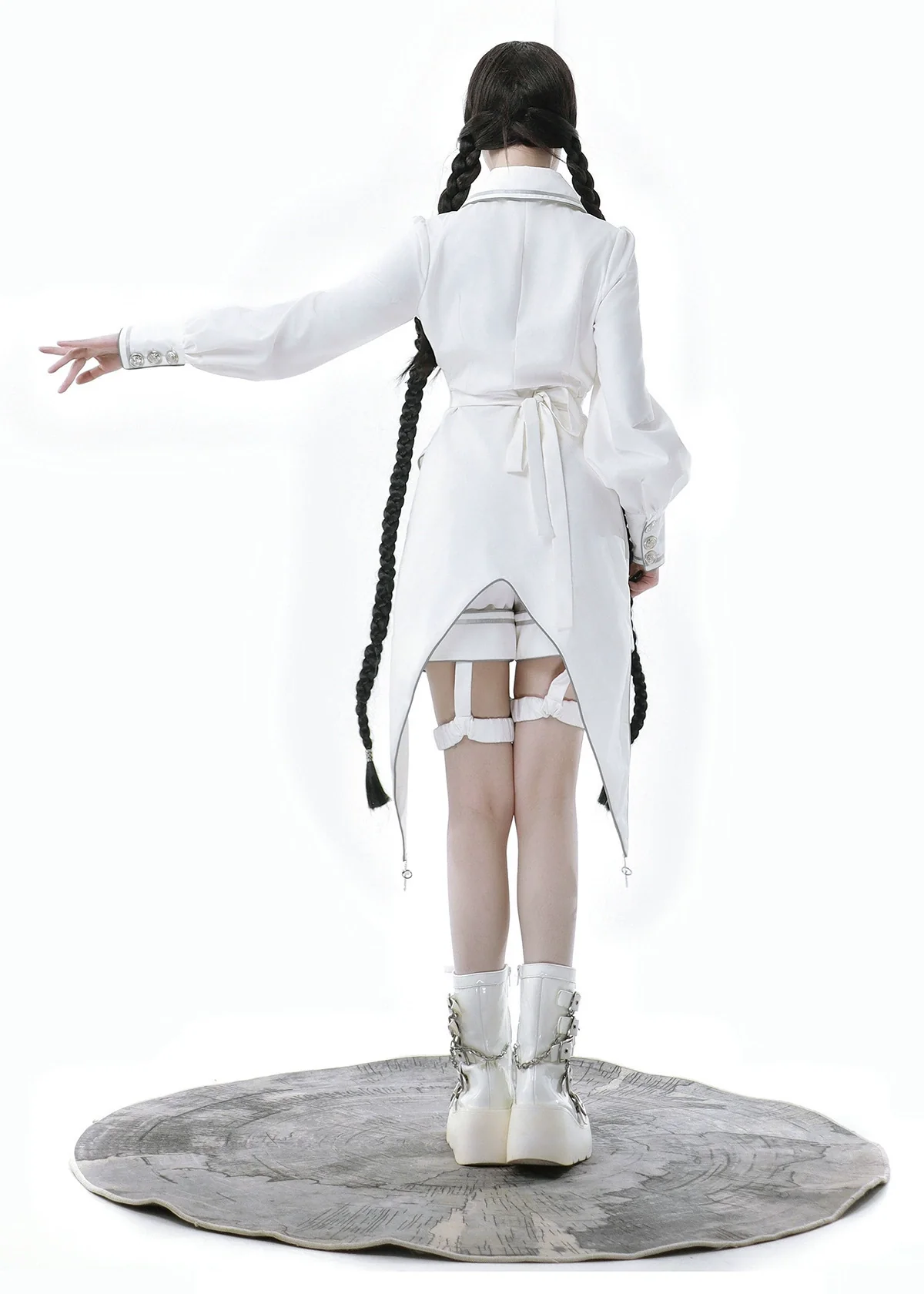 Bionic Dimension - Cyber-Lolita Techwear Cloak Set - Image 10