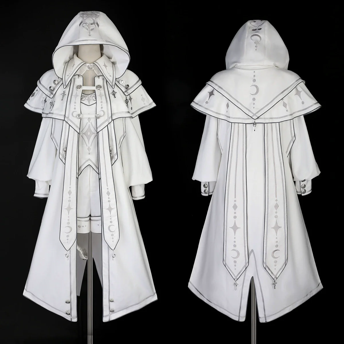 Bionic Dimension - Cyber-Lolita Techwear Cloak Set - Image 15