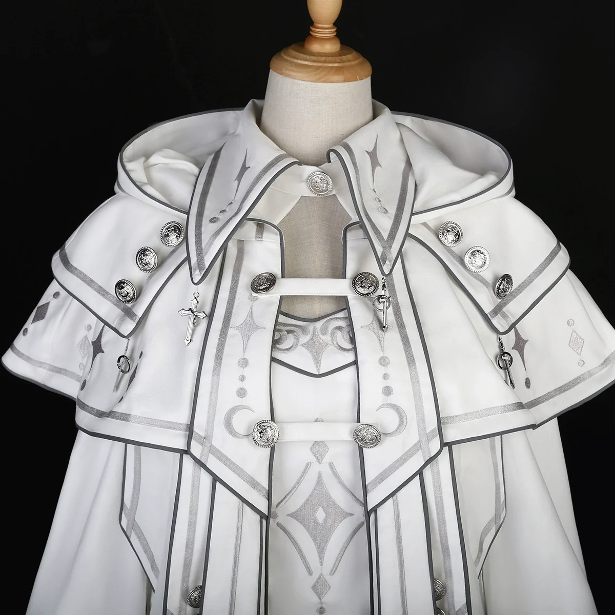 Bionic Dimension - Cyber-Lolita Techwear Cloak Set - Image 17