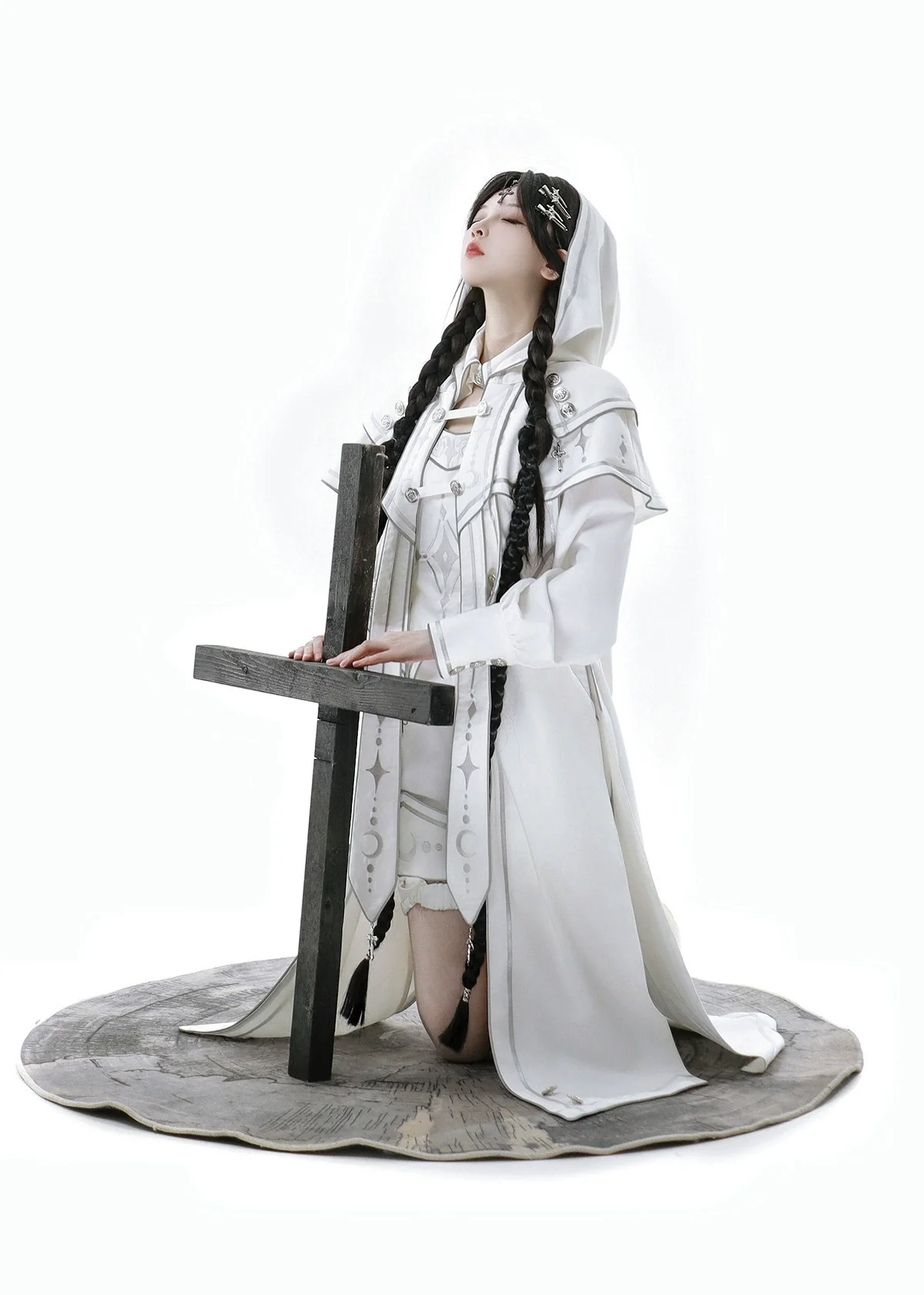 Bionic Dimension - Cyber-Lolita Techwear Cloak Set - Image 5