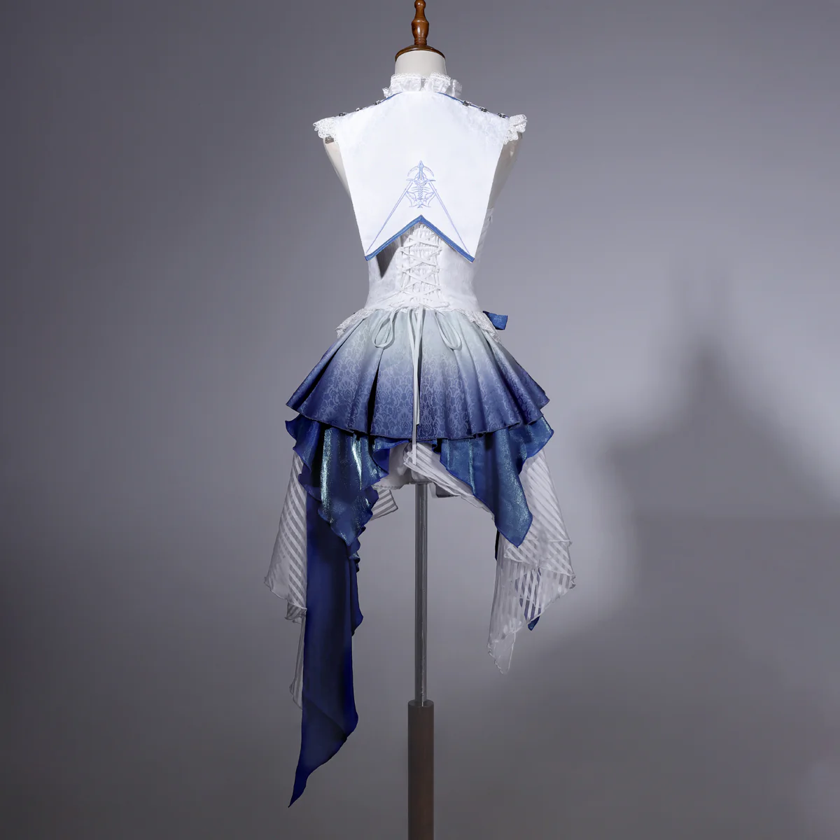 Blue Dragon Bone - Ouji Lolita Shorts Suit with Embroidery and Trailing - Image 12