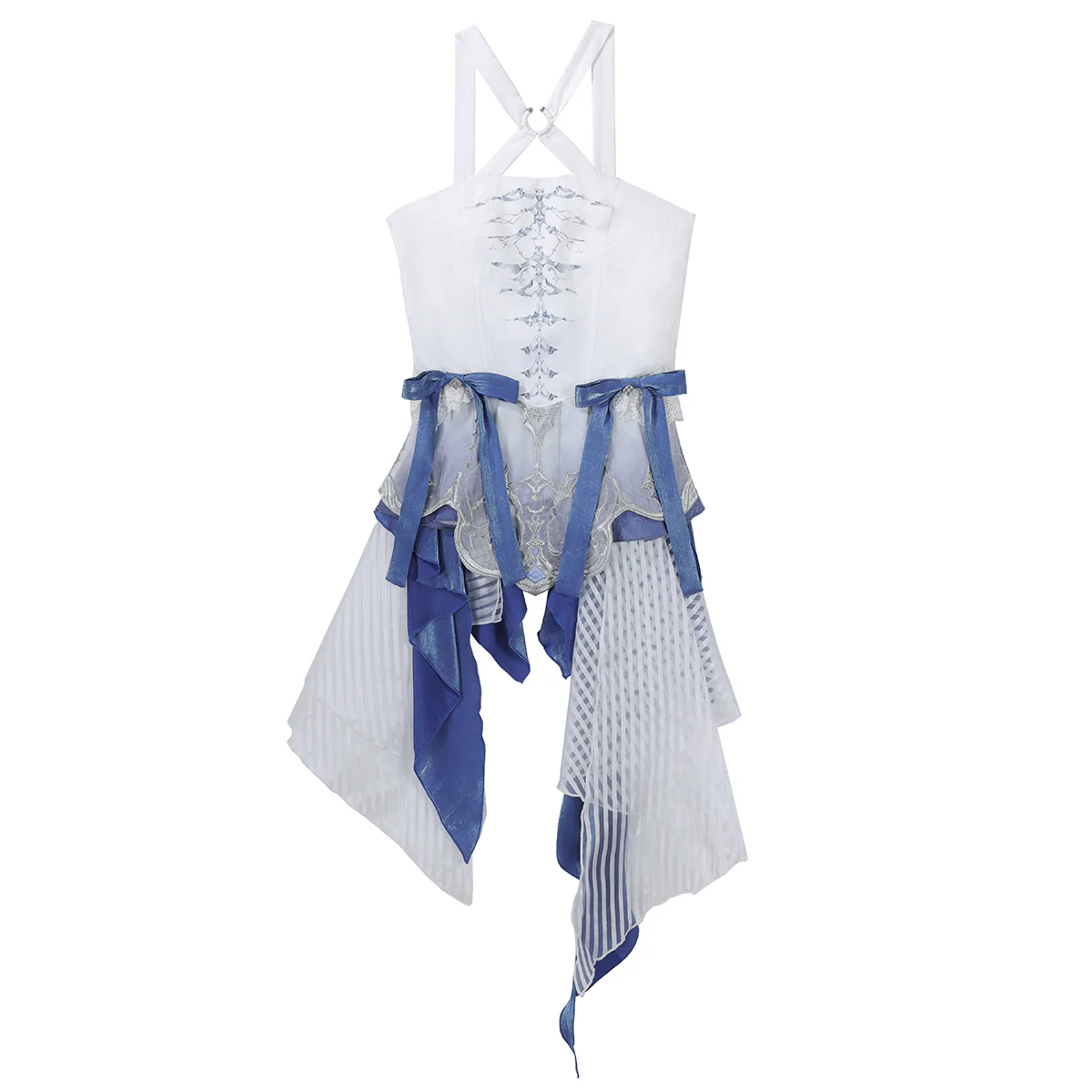 Blue Dragon Bone - Ouji Lolita Shorts Suit with Embroidery and Trailing - Image 17