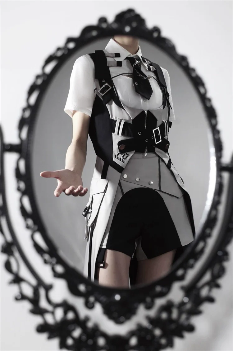 Sky Core Record - Ouji Lolita Shorts Suits Short Sleeve Dress Set - Image 10