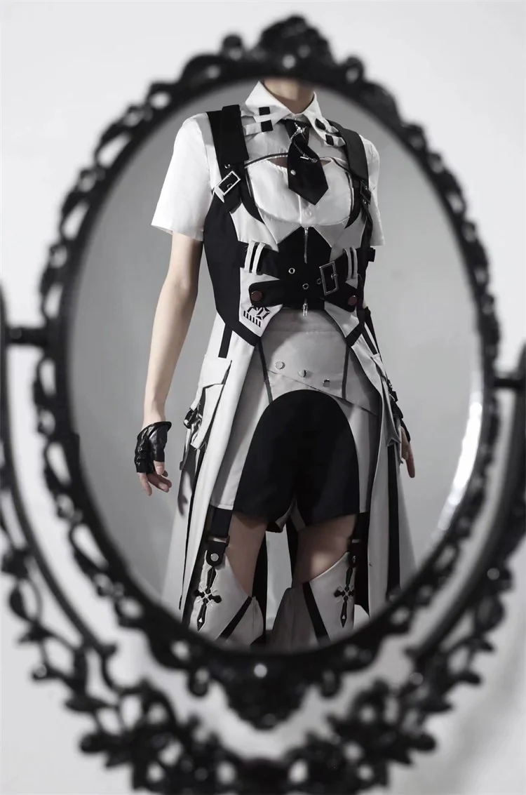 Sky Core Record - Ouji Lolita Shorts Suits Short Sleeve Dress Set - Image 13
