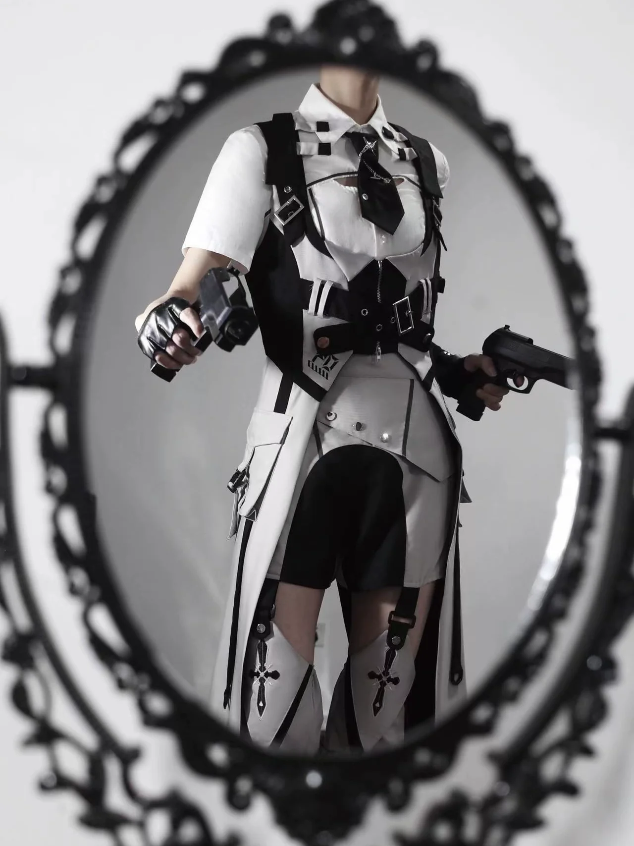 Sky Core Record - Ouji Lolita Shorts Suits Short Sleeve Dress Set - Image 17
