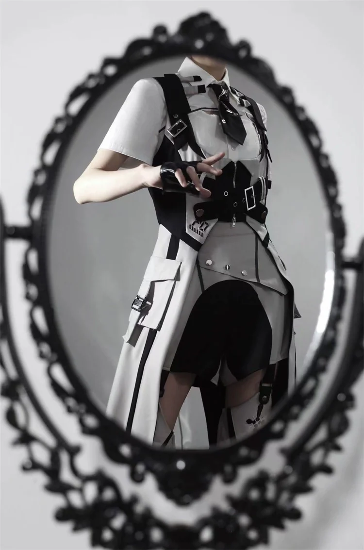 Sky Core Record - Ouji Lolita Shorts Suits Short Sleeve Dress Set - Image 18