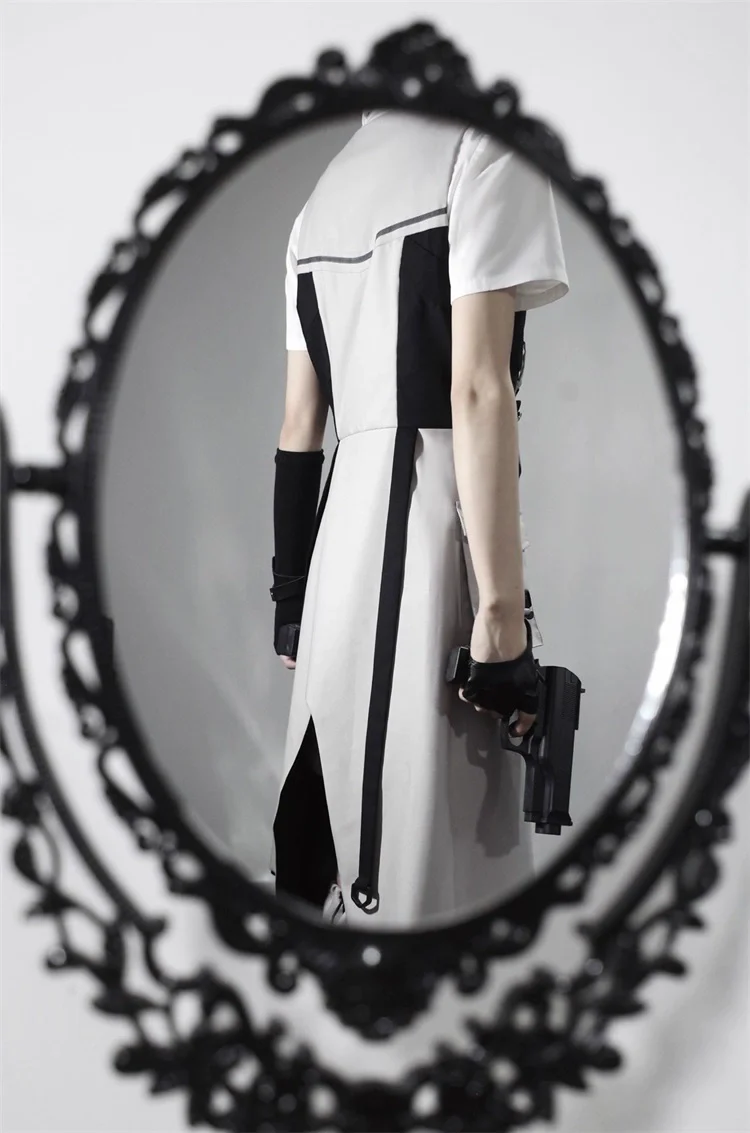 Sky Core Record - Ouji Lolita Shorts Suits Short Sleeve Dress Set - Image 19