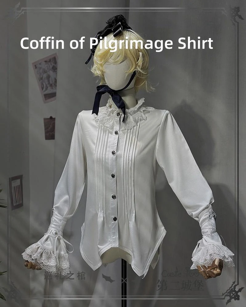 Erosion Heart F-Type - Ouji Lolita Suit Black Velvet Shorts and Skirt - Image 42