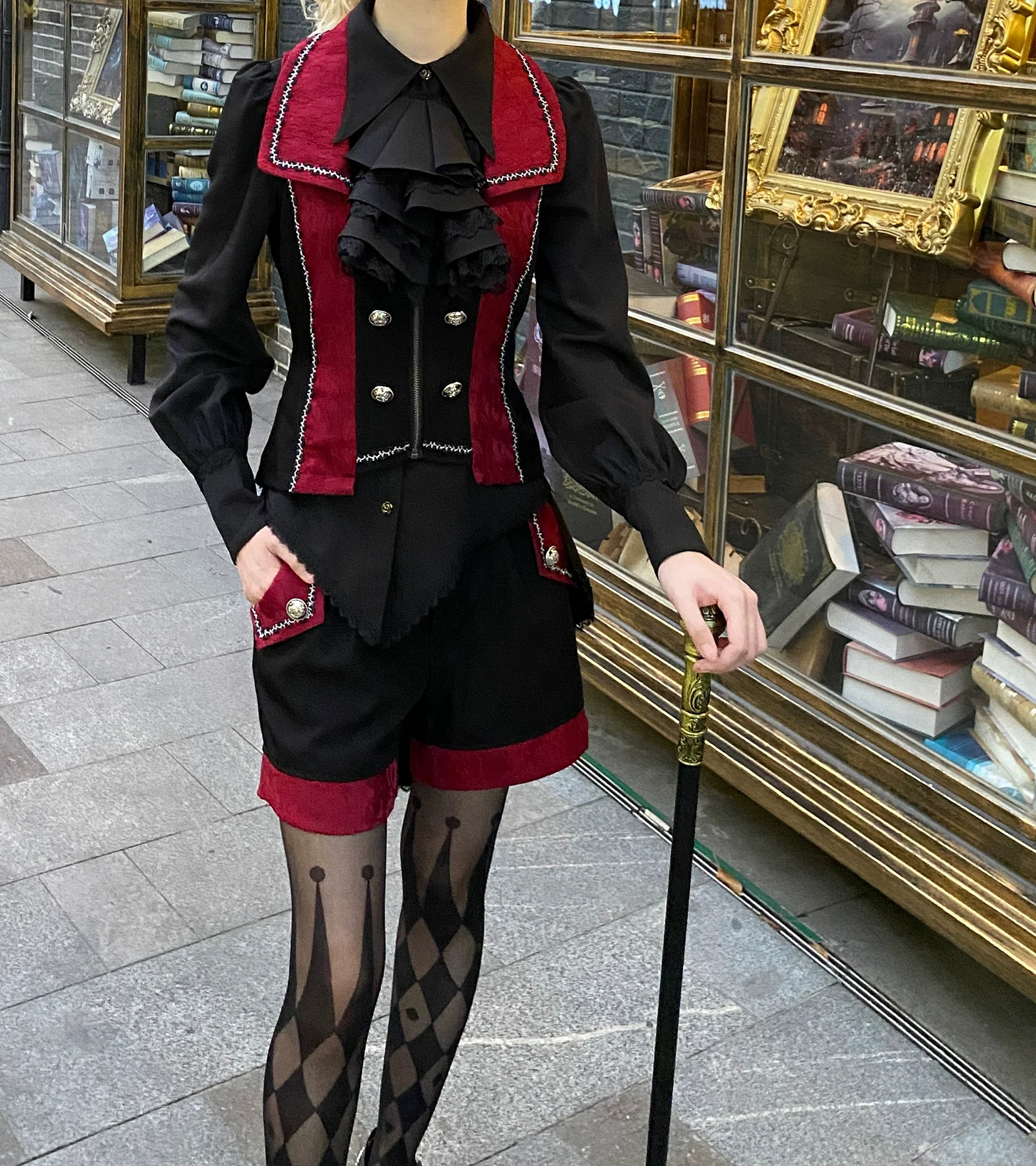 Oath of the Chapter - Ouji Lolita Suit Embroidered Prince Vest Shorts Coat - Image 16