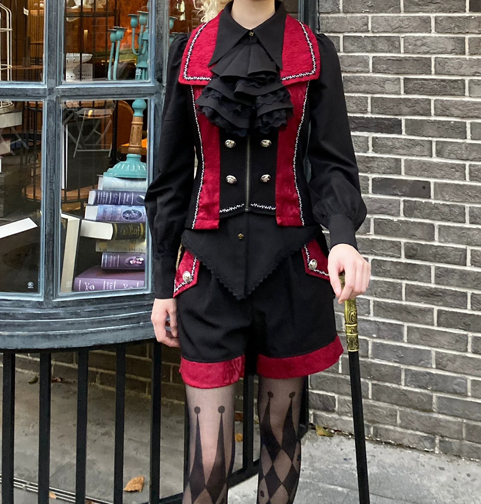 Oath of the Chapter - Ouji Lolita Suit Embroidered Prince Vest Shorts Coat - Image 17