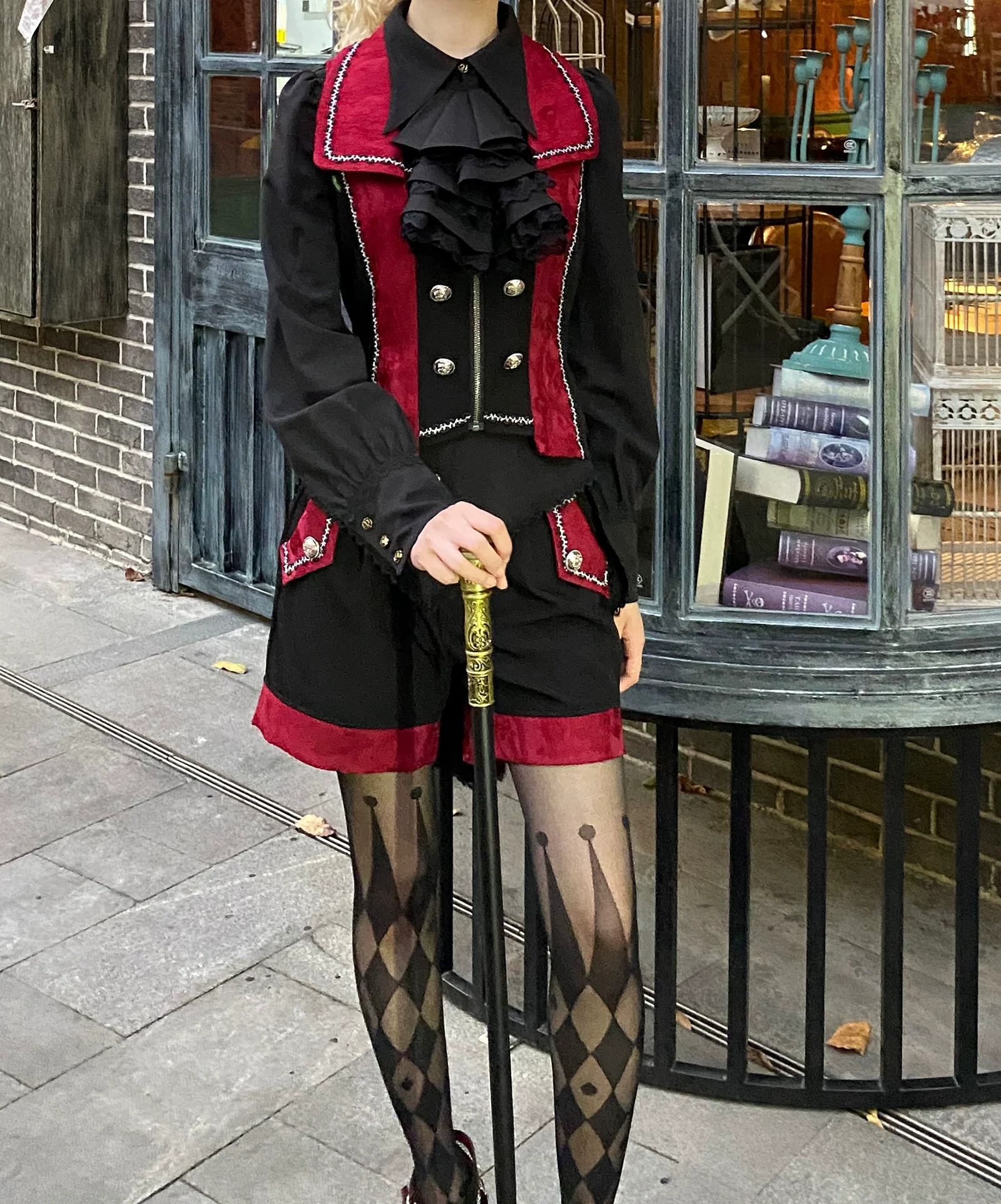 Oath of the Chapter - Ouji Lolita Suit Embroidered Prince Vest Shorts Coat - Image 18