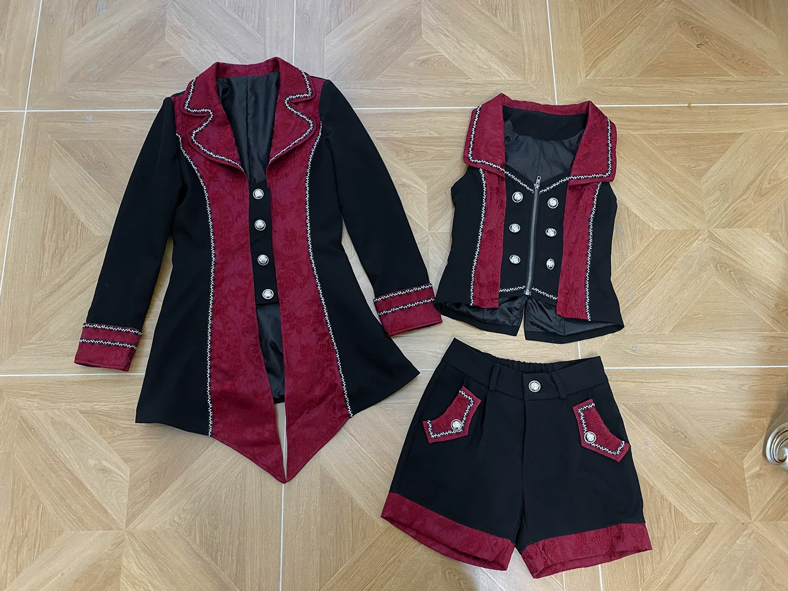 Oath of the Chapter - Ouji Lolita Suit Embroidered Prince Vest Shorts Coat - Image 23